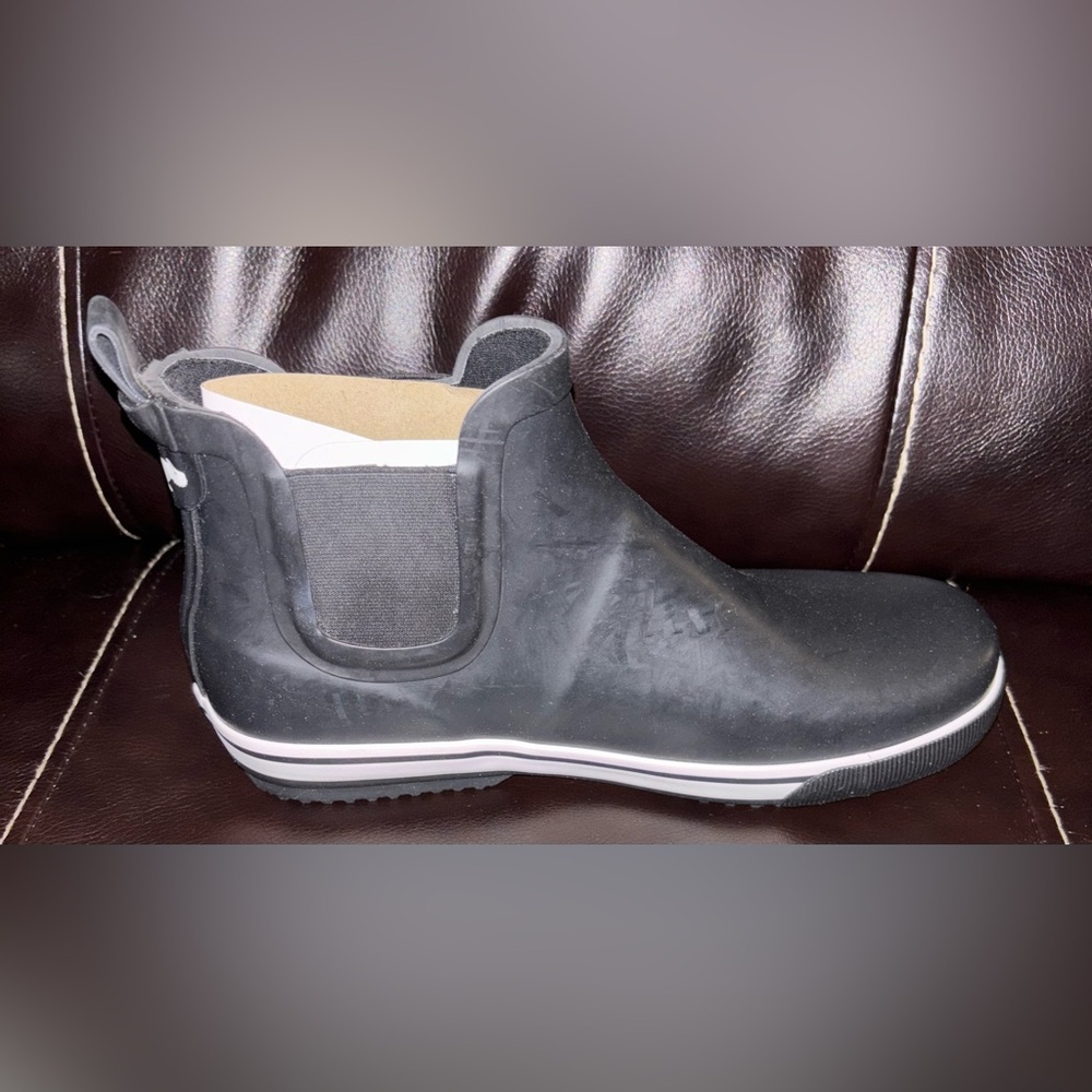 Rocket Dog Black Slip-On Rain Chelsea Boots - Picture 9 of 12